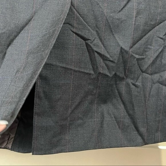 VTG Burberry Mens 38R Black Blazer Sport Coat Two Button - Picture 9 of 12